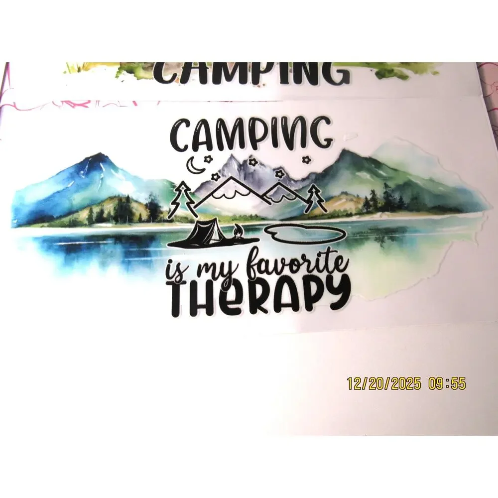 Mixed Lot of 5 Camping Theme Wraps for Water Bottles